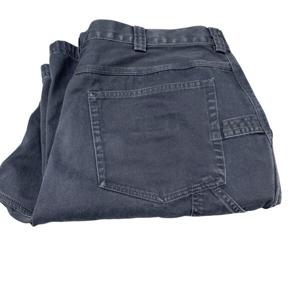 Duluth Trading Pants Mens 40x32 (40x30 ACTUAL) Navy Blue Carpenter Chino - Picture 1 of 6